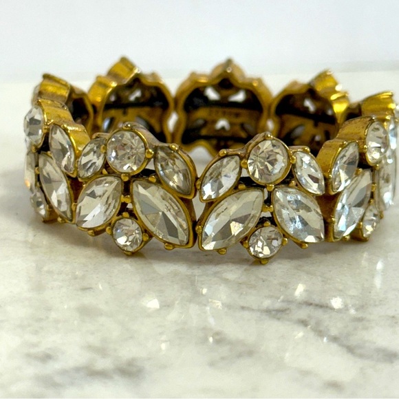 J. Crew Stretchy Crystal Statement Bracelet - Picture 2 of 5